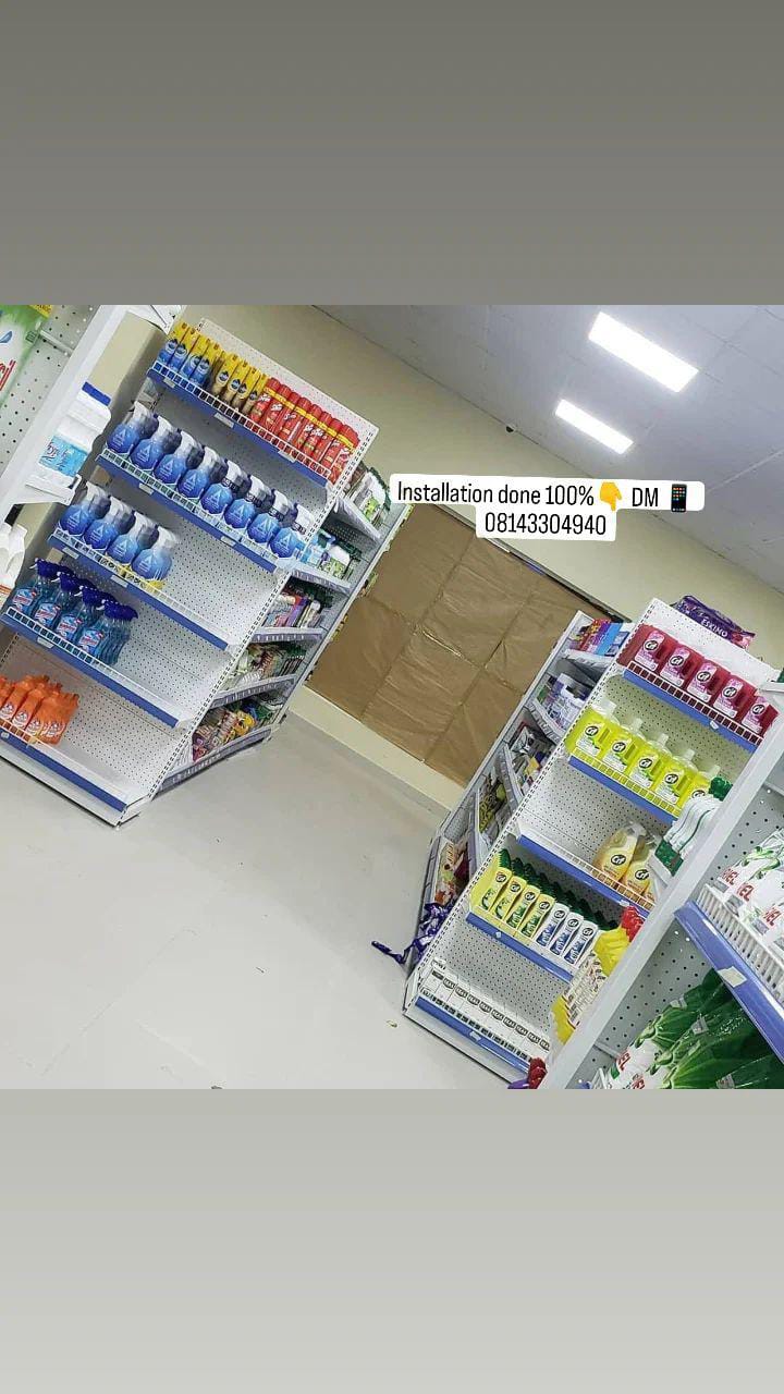 Double and single shelves delivered and installed