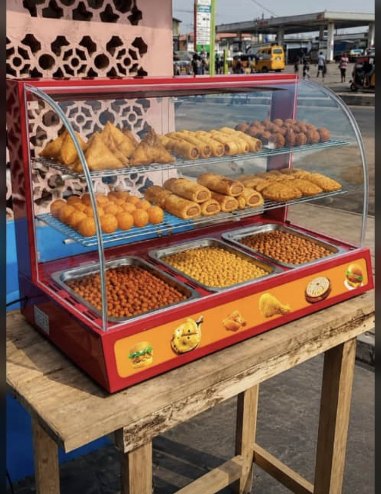 Snacks display warmer