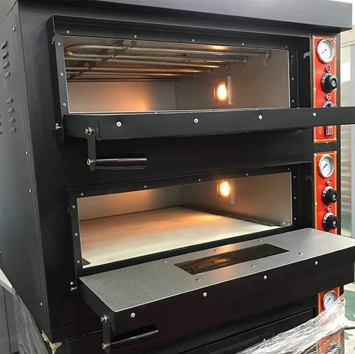 Double deck pizza oven